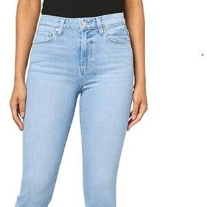 PAIGE Womens Gemma Crop Light Wash Size: 33